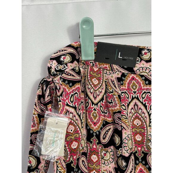 Maurices Womens Multicolor Boho Paisley Tie Waist Wrap Midi Skirt Size L New - Picture 7 of 9